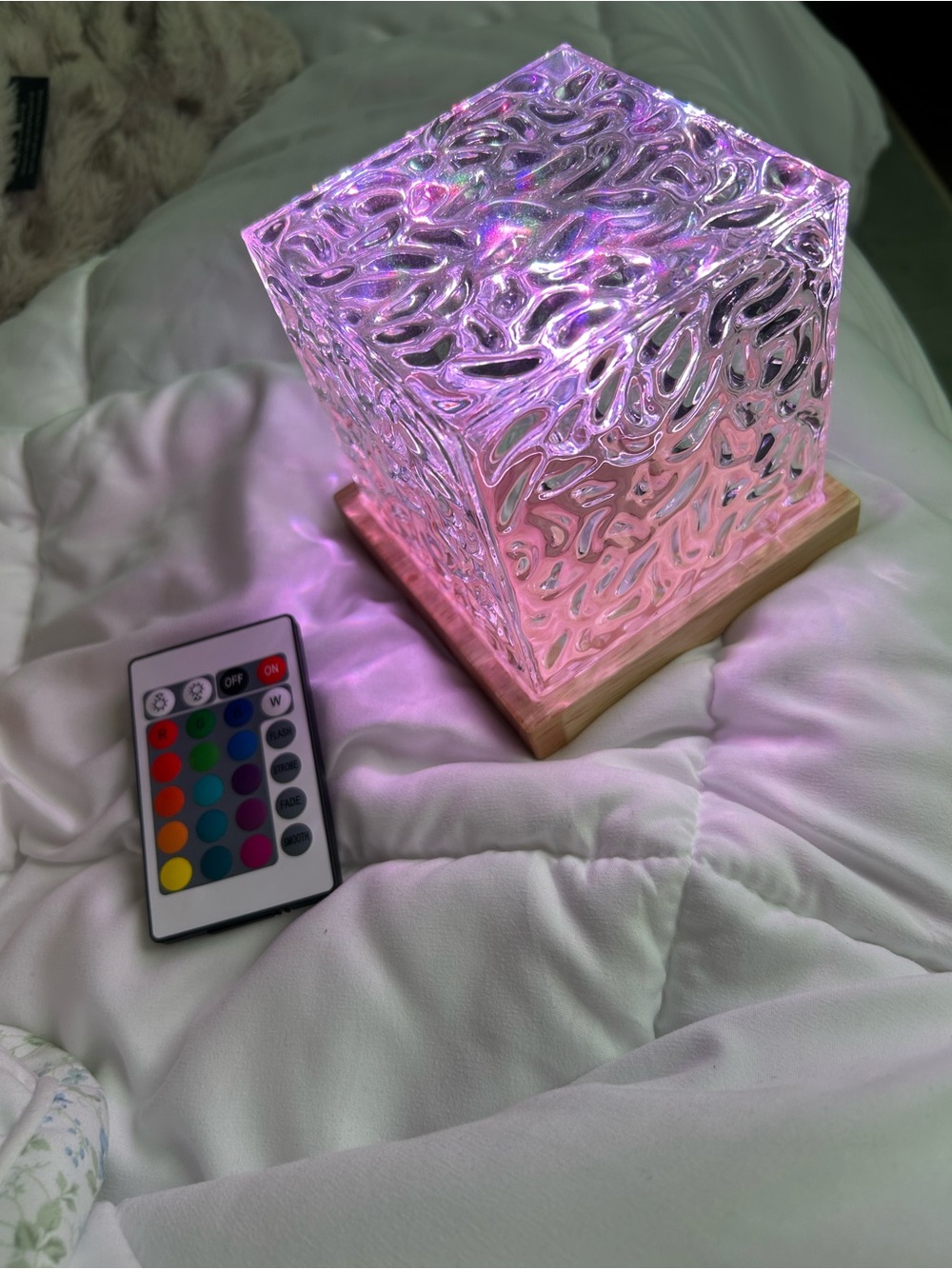 Ocean Ripple Cube Night Light - Picture 5 of 7